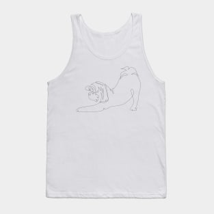 One line Shih tzu Downward Dog Tank Top